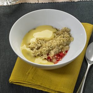 Apple and Strawberry Crumble