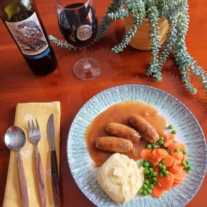 Sausage Mash n Veg